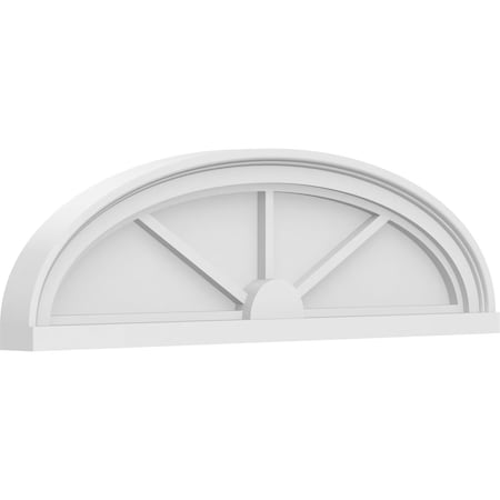 Ekena Millwork Elliptical 3 Spoke Architectural Grade PVC Pediment, 30"W x 8-1/2"H x 2"P PEDPS030X085ELL03
